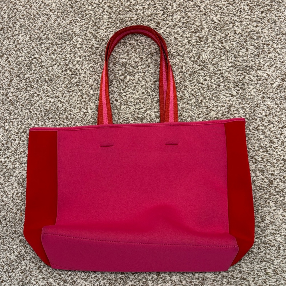 Summersalt pink neoprene tote bag
